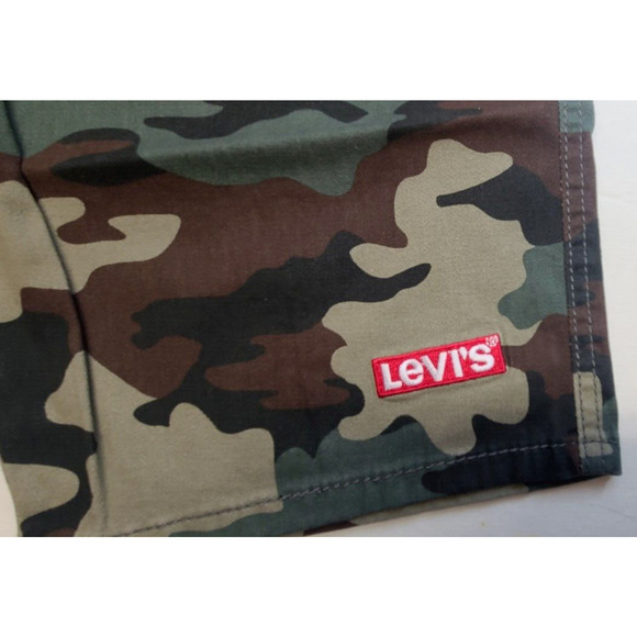 Levi's Big Boy's slim fit shorts pants medium camo drawstring stretch 4 pockets - Picture 6 of 8